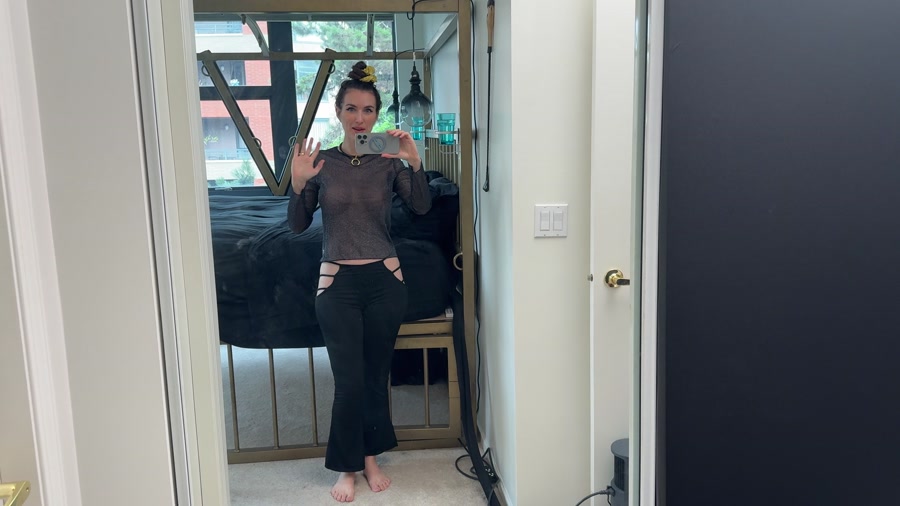 Sheer Top & Cutout Pants