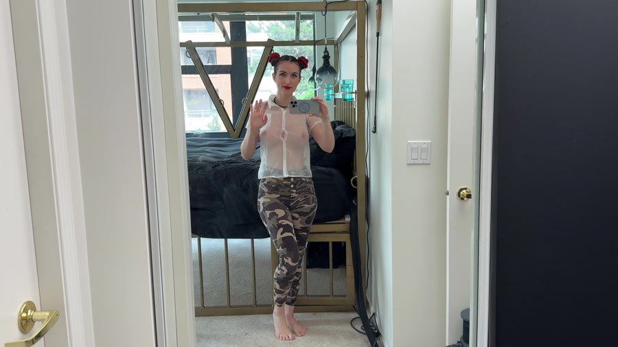 Sheer Blouse & Camo