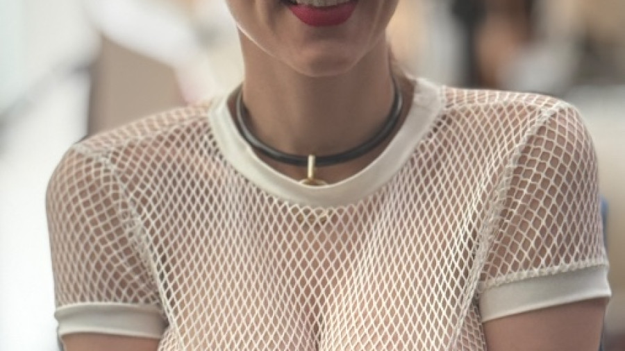 White Fishnet T-Shirt